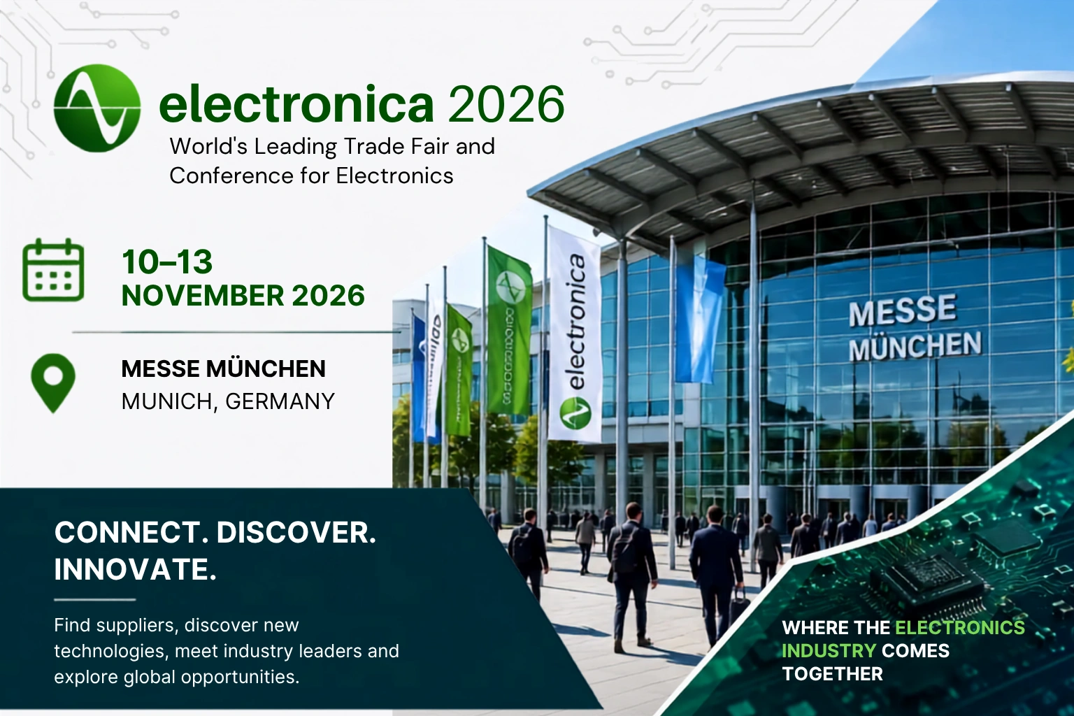 electronica 2026 Munich: Electronics Trade Fair & Business Opportunities