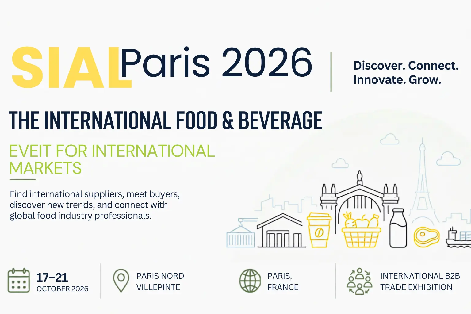 SIAL Paris 2026: Dates, Venue and Event Details